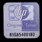 HP Noch gebräuchliches Hologramm - schwarze und blaue Verpackung - Produktion bis 2011_1